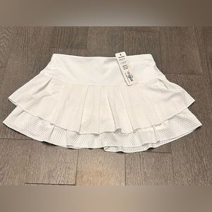 Lucky in Love White Tennis Skirt NWT
